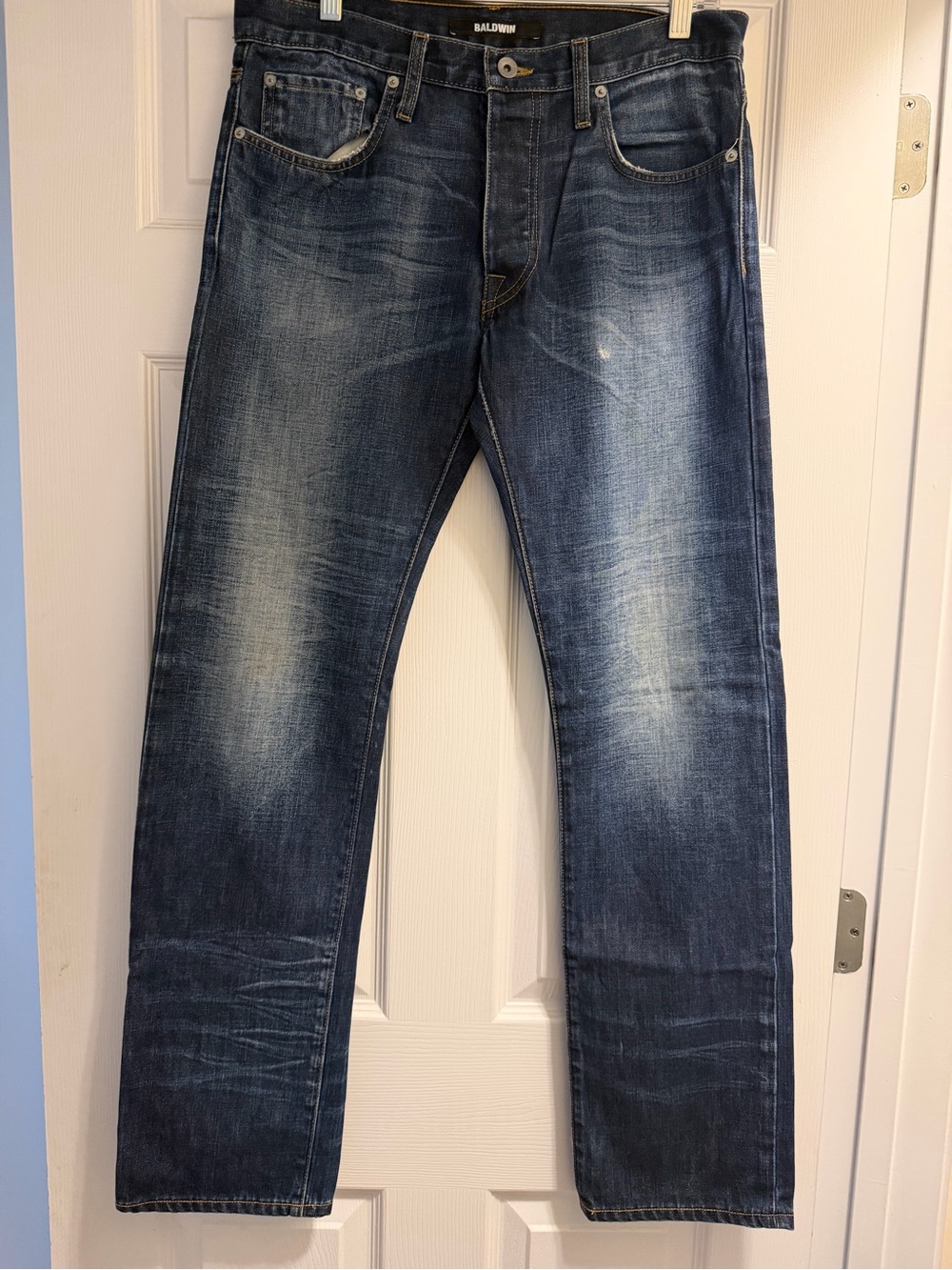 baldwin Dark Indigo Slim Straight Jeans
